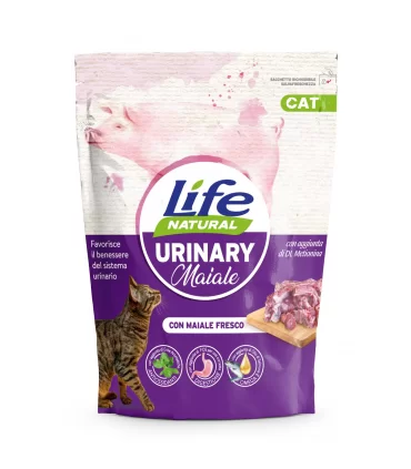 Life cat urinary con maiale fresco 800 gr