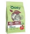 Oasy original formula gatto adult sterilized manzo 1,5 kg