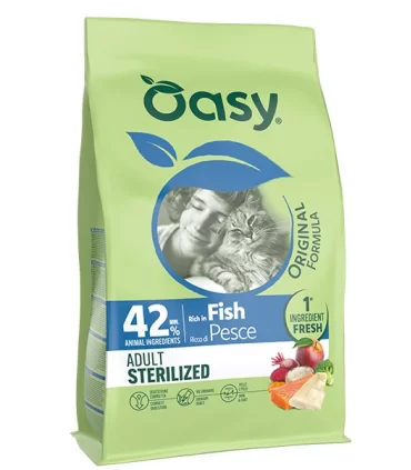 Oasy original formula gatto adult sterilized pesce 1,5 kg