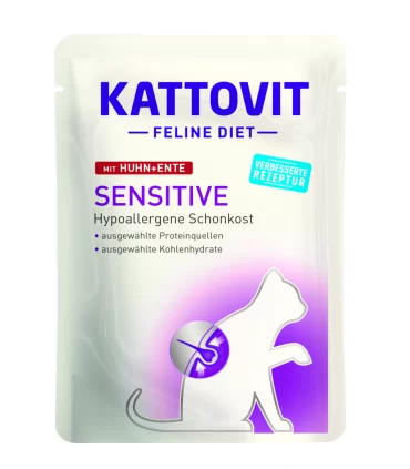 Kattovit Gatto Sensitive Pollo e Anatra busta 85 gr