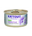 Kattovit Gatto Patè Sensitive Tacchino lattina 85 gr
