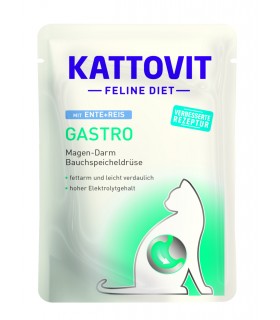 Kattovit Gatto Gastro Anatra e Riso busta 85 gr