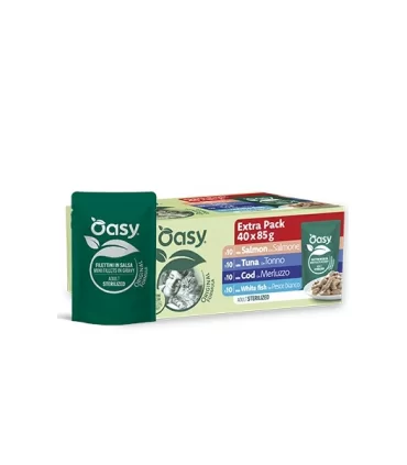 Oasy original cat multipack sterilized fish 40x85 gr