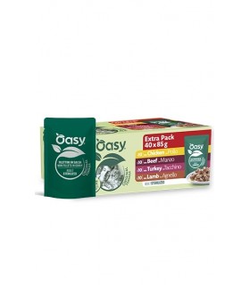 Oasy original formula gatto multipack sterilized meat 40x85 gr