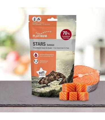 Platinum stars snacks cane salmone 185 gr