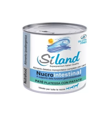 Siland cane nucrointestinal pate cane platessa con patate 300 gr