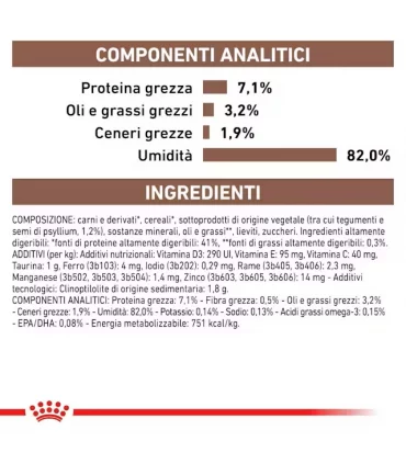 Royal canin gastrointestinal fibre response gatto 12 buste 85 gr