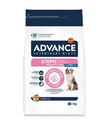 Advance Veterinary Diets cane Atopic medium maxi trota 3 kg