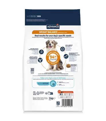 Advance Veterinary Diets cane weight balance medium maxi 3 kg
