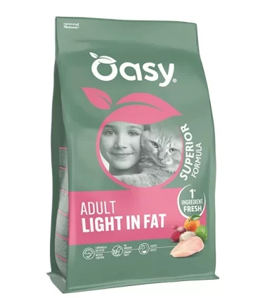 Oasy superior formula gatto adult light in fat 1,5 kg
