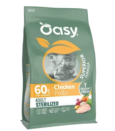 Oasy superior formula gatto adult sterilized pollo 1,5 kg