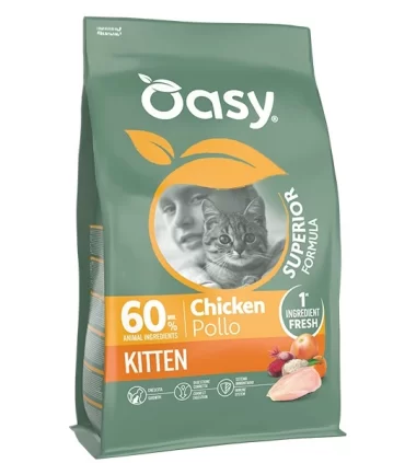 Oasy superior formula kitten pollo 1,5 kg