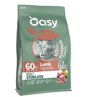 Oasy superior formula gatto adult sterilized agnello 1,5 kg