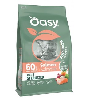 Oasy superior formula gatto adult sterilized salmone 1,5 kg