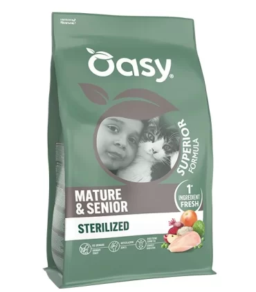 Oasy superior formula gatto mature&senior pollo 300 gr