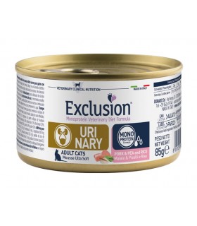 Exclusion diet formula gatto urinary maiale piselli e riso 85 gr