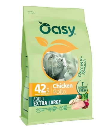 Oasy original formula cane adult extra large pollo 10 kg