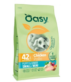 Oasy original formula puppy & junior small mini pollo 800 gr