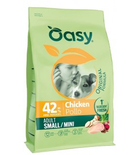 Oasy original formula cane adult small mini pollo 2 kg