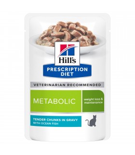 Hill's Prescription Diet gatto metabolic bustina pesce oceanico 85 gr