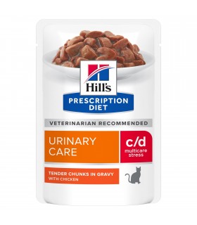 Hill's Prescription Diet gatto c/d multicare stress bustina pollo 85 gr