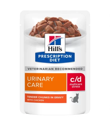 Hill's Prescription Diet gatto c/d multicare stress bustina pollo 85 gr