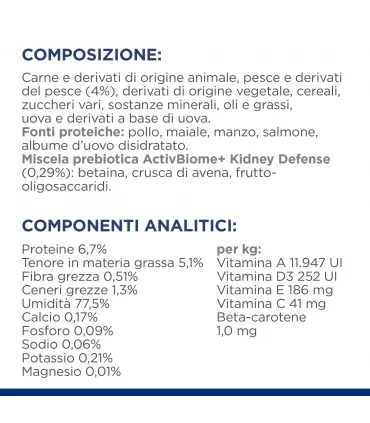 Hill's Prescription Diet gatto k/d bustina salmone 85 gr