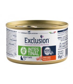 Exclusion diet formula gatto intestinal maiale e riso 85 gr