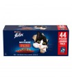FELIX LE GHIOTTONERIE Jelly Multipack Gatto con Manzo pollo anatra e agnello 44x85 gr