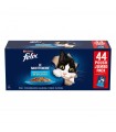 FELIX LE GHIOTTONERIE Jelly Multipack Gatto con merluzzo salmone tonno e platessa 44x85 gr