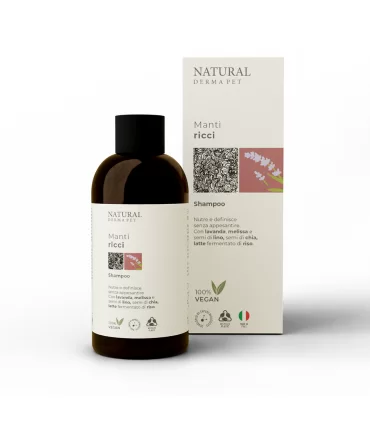 Natural derma pet shampoo manti ricci 200 ml