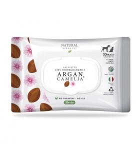 Natural derma pet salviette argan camelia 35 pz