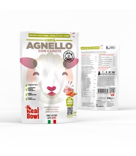 Real Bowl cane grain free agnello 1 bustina 150 gr