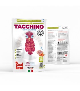 Real Bowl cane grain free tacchino 1 bustina 150 gr