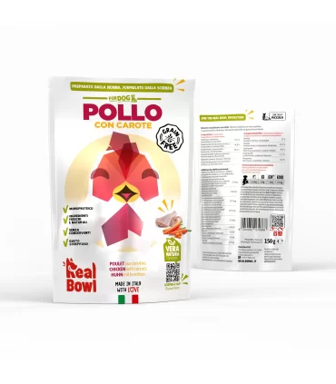 Real Bowl cane grain free pollo 1 bustina 150 gr