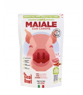 Real Bowl cane grain free maiale 1 bustina 700 gr