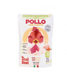 Real Bowl cane grain free pollo 1 bustina 400 gr