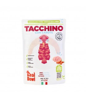 Real Bowl cane grain free tacchino 1 bustina 400 gr