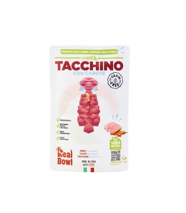 Real Bowl cane grain free tacchino 1 bustina 150 gr