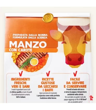 Real Bowl cane grain free manzo 7 bustine 150 gr