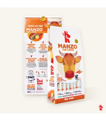 Real Bowl cane grain free manzo 7 bustine 700 gr