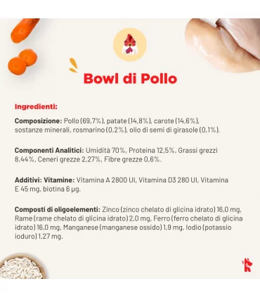 Real Bowl cane grain free MIX 2 Manzo 3 Pollo 2 Pesce bustine 400 gr