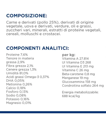 Hill's Prescription Diet gatto Metabolic + Mobility 12 bustine 85 gr