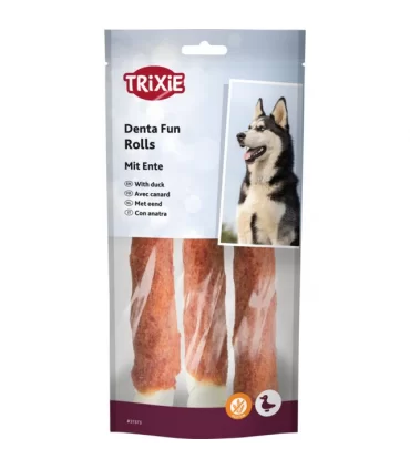 Trixie denta fun rolls con anatra 3 pezzi 140 gr