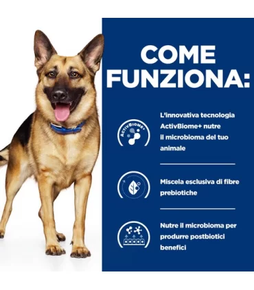 Hill's Prescription Diet Cane Gastrointestinal Biome digestive fibre care pollo 10 kg