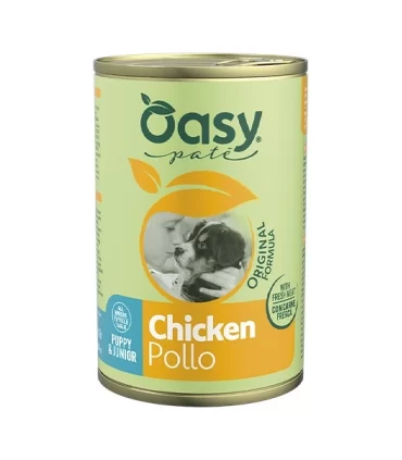 Oasy original formula puppy & junior pollo pate 400 gr