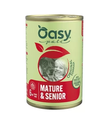 Oasy cane adult lifestage mature & senior pate umido 400 gr