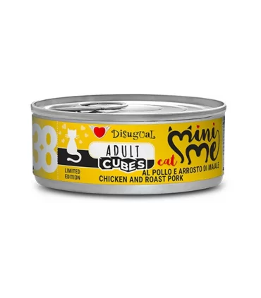 Disugual mini me 38 adult cubes pollo e arrosto di maiale 85 gr