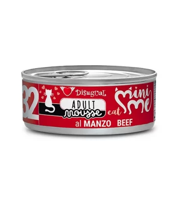 Disugual mini me 32 adult mousse manzo 85 gr