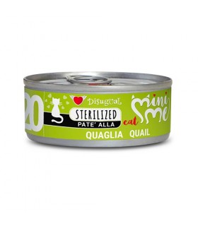 Disugual mini me 20 gatto sterilized pate quaglia 85 gr
